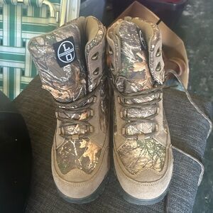 Brown Camouflage Outdoor Boots